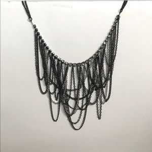 Dangly Chains and Rhinestones Necklace